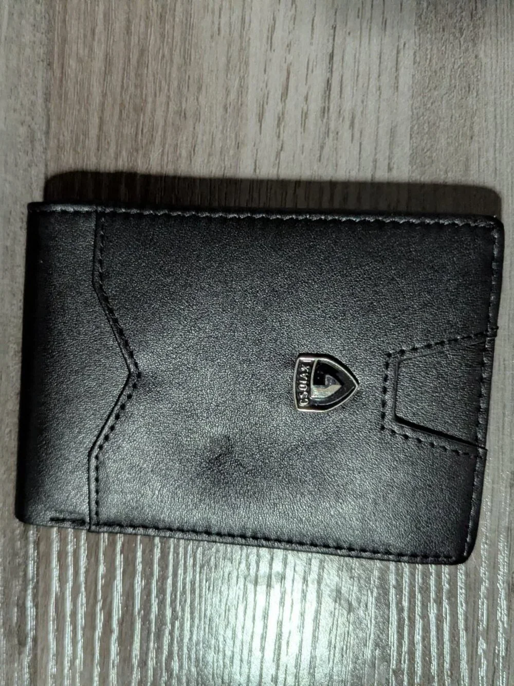GSOIAX Slim Wallet for Men Rfid Blocking Black Leather Bifold Front Pocket